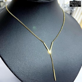 Цепочки мед.сталь14К 0424 (40+5 см.)